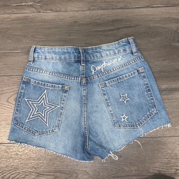 H&M x Coachella Daydreamer Star Denim Shorts Size 2 - Picture 7 of 16